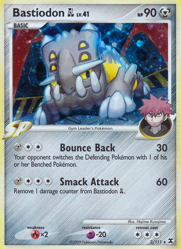 Bastiodon GL 2/111 Rare Holo | Rising Rivals | Pokemon Card