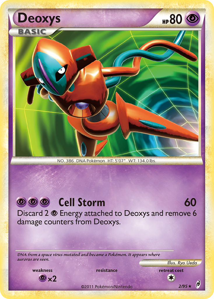 Deoxys 2/95 Rare Holo | Call of Legends | Pokemon Card