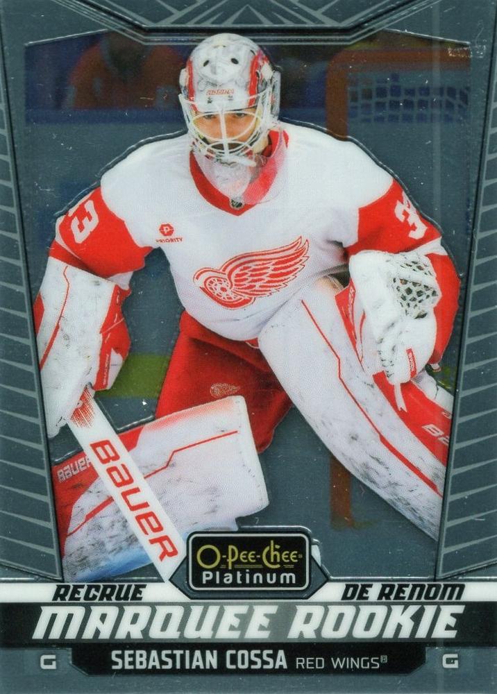 Sebastian Cossa #300 Detroit Red Wings | 2024-25 O-Pee-Chee Platinum | NHL Trading Card