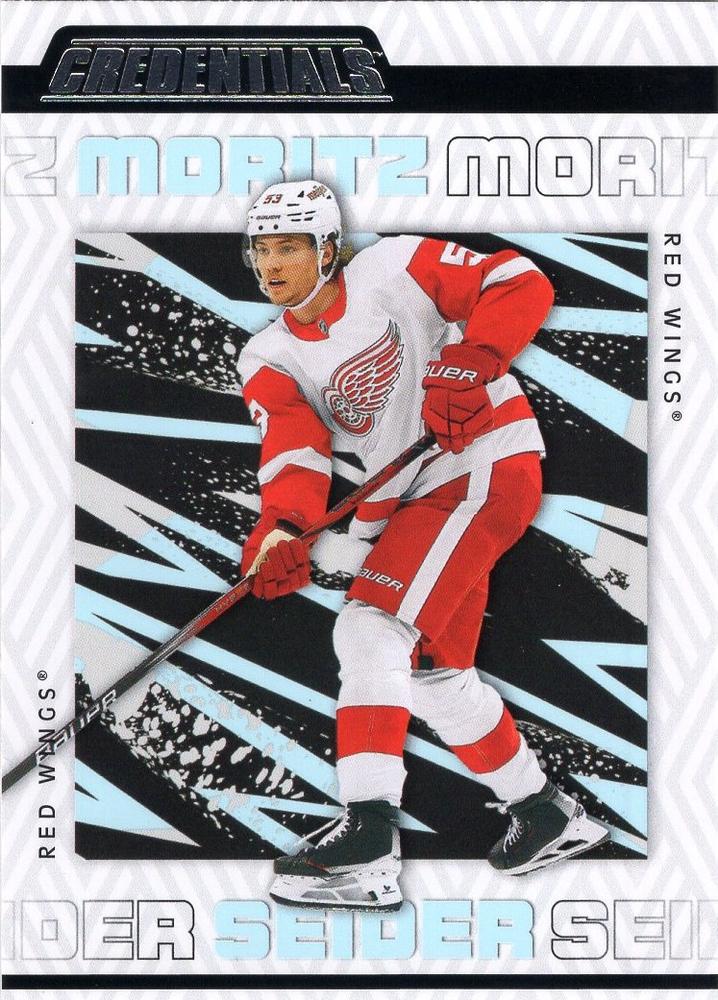 Moritz Seider #30 Detroit Red Wings | 2023-24 Upper Deck Credentials | NHL Trading Card