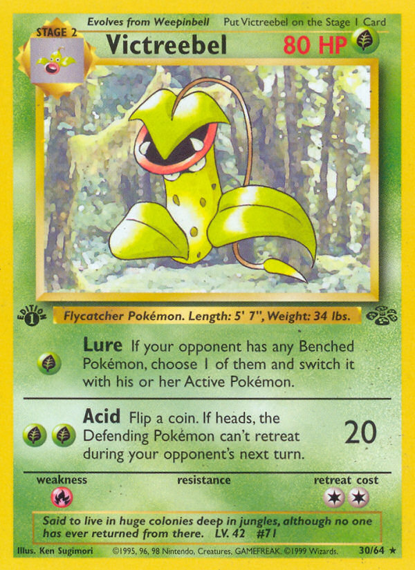 Victreebel 30/64 Rare | Jungle | Pokemon Card