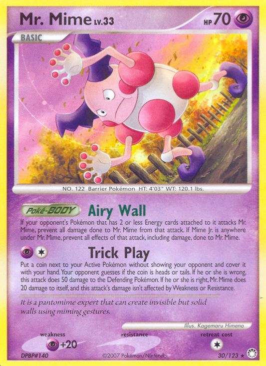 Mr. Mime 30/123 Rare | Mysterious Treasures | Pokemon Card