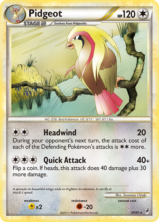 Pidgeot 30/95 Rare | Call of Legends | Pokemon Card