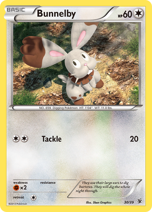 Bunnelby 30/39 | Kalos Starter Set | Pokemon Card