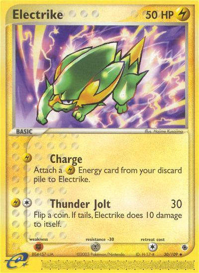 Electrike 30/109 Uncommon | Ruby & Sapphire | Pokemon Card