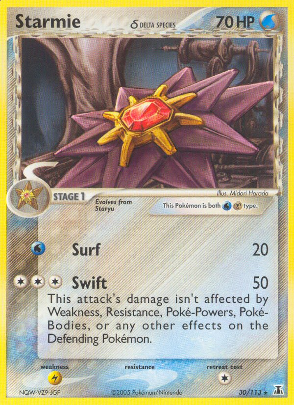 Starmie δ 30/113 Rare | Delta Species | Pokemon Card