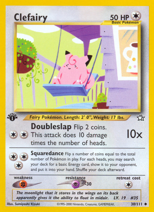 Clefairy 30/111 Uncommon | Neo Genesis | Pokemon Card
