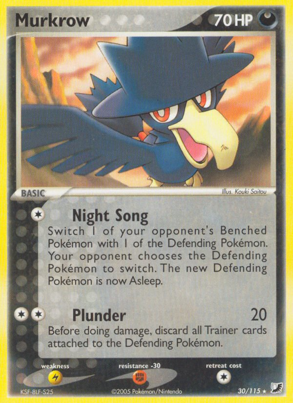 Murkrow 30/115 Rare | Unseen Forces | Pokemon Card