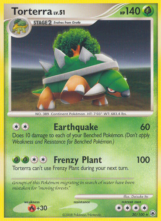Torterra 30/100 Rare | Majestic Dawn | Pokemon Card