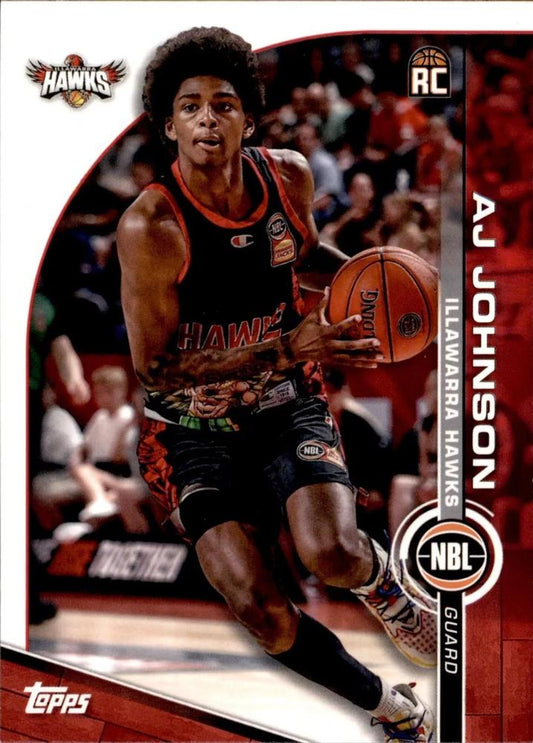 AJ Johnson #31 Illawarra Hawks | 2023-24 Topps NBL | NBL Trading Card