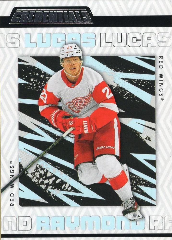 Lucas Raymond #31 Detroit Red Wings | 2023-24 Upper Deck Credentials | NHL Trading Card