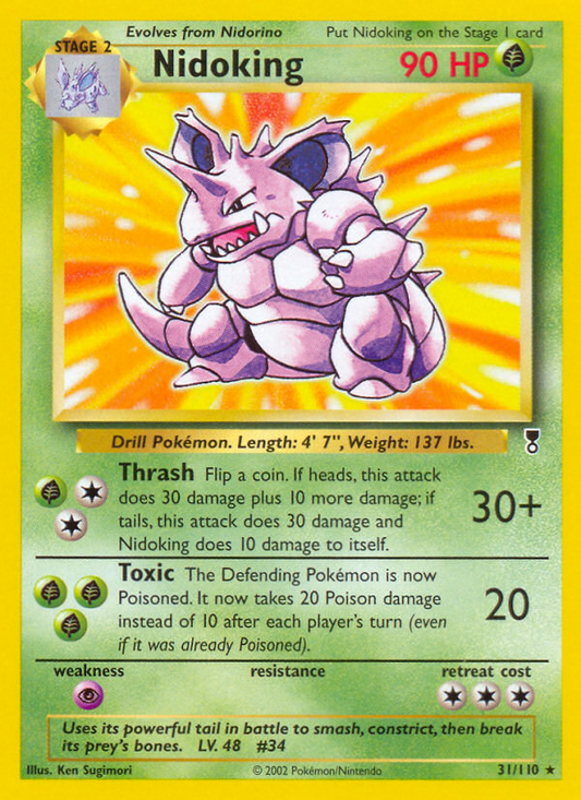 Nidoking 31/110 Rare | Legendary Collection | Pokemon Card