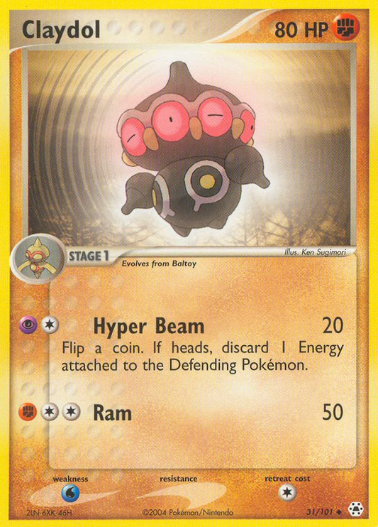 Claydol 31/101 Uncommon | Hidden Legends | Pokemon Card