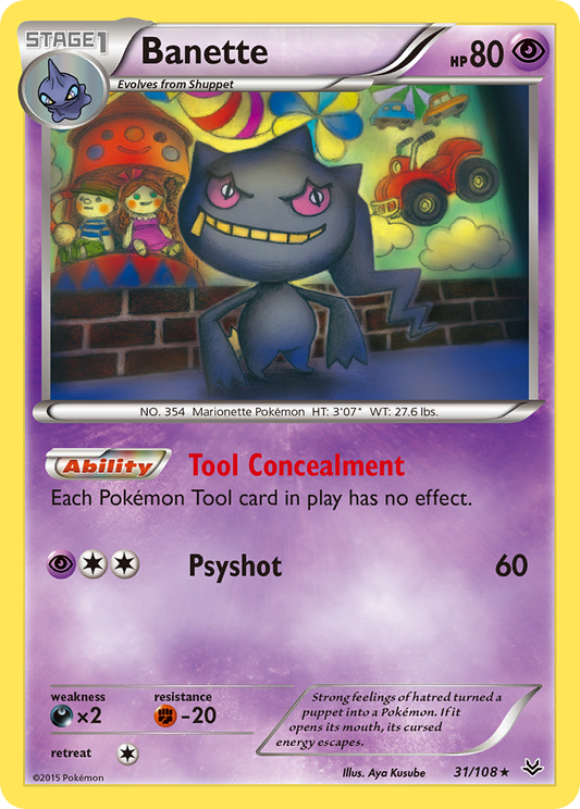 Banette 31/108 Rare | Roaring Skies | Pokemon Card