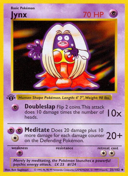 Jynx 31/102 Uncommon | Base | Pokemon Card