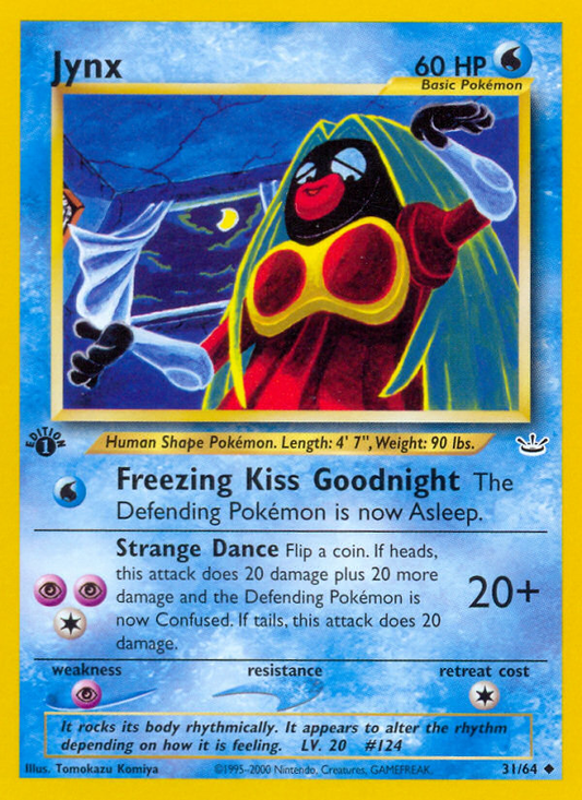 Jynx 31/64 Uncommon | Neo Revelation | Pokemon Card