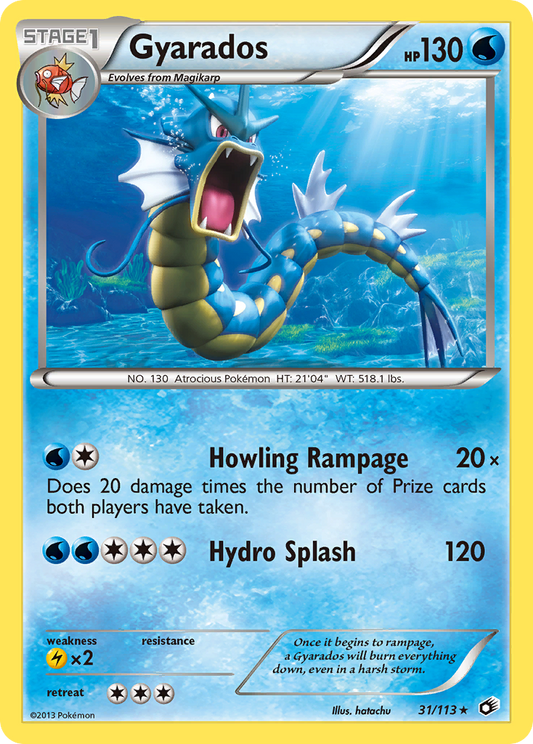 Gyarados 31/113 Rare | Legendary Treasures | Pokemon Card