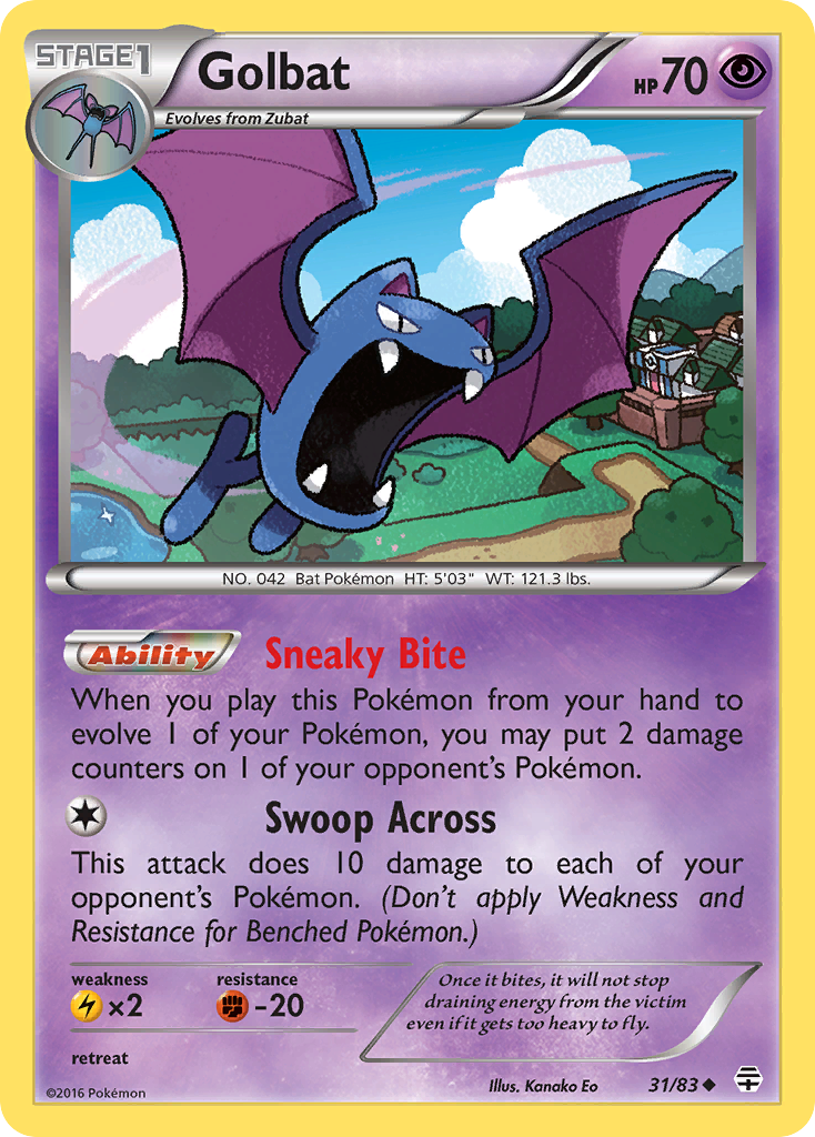 Golbat 31/83 Uncommon | Generations | Pokemon Card