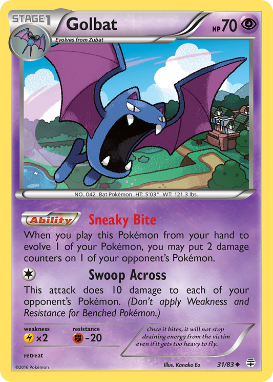 Golbat 31/83 Uncommon | Generations | Pokemon Card