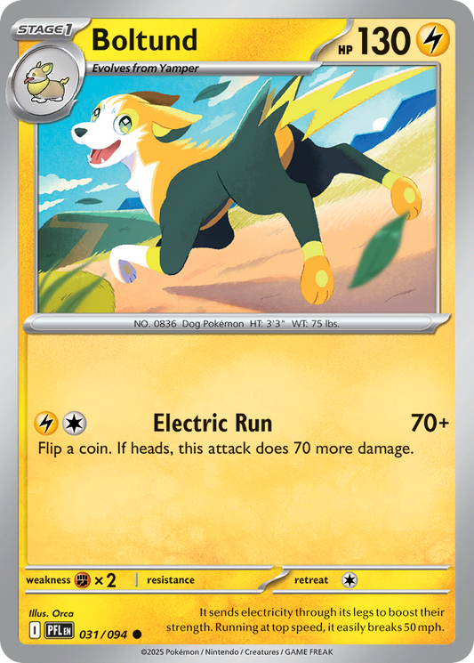 Boltund 31/94 Common | Phantasmal Flames | Pokemon Card