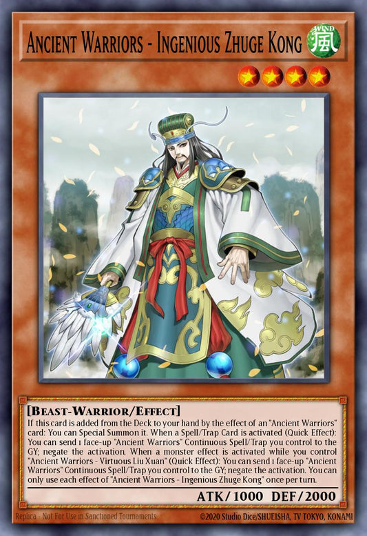 Ancient Warriors Ingenious Zhuge Kong - ETCO-EN023 Super Rare | Yu-Gi-Oh! Card
