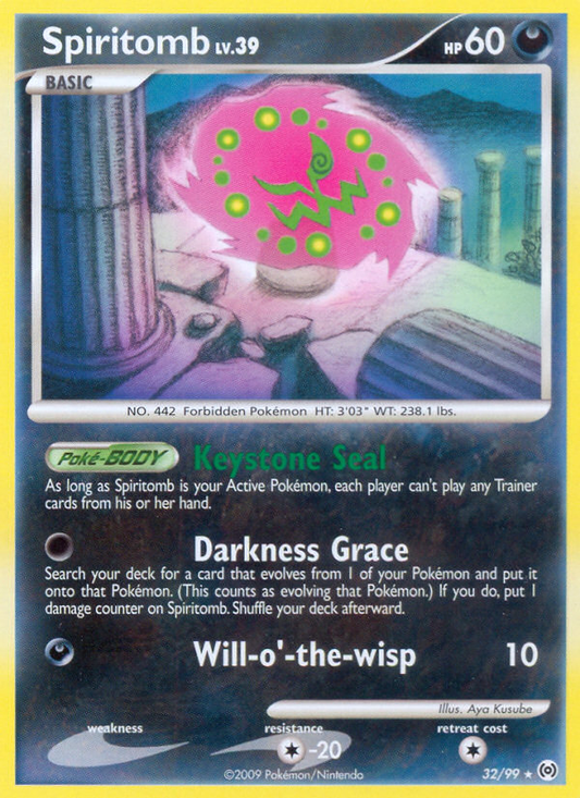 Spiritomb 32/99 Rare | Arceus | Pokemon Card