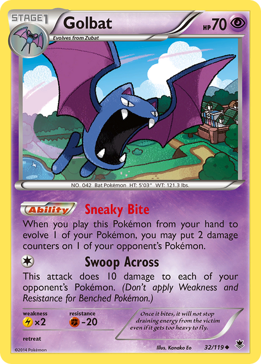 Golbat 32/119 Uncommon | Phantom Forces | Pokemon Card