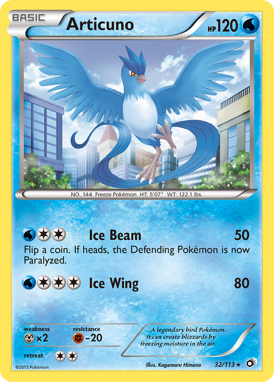 Articuno 32/113 Rare Holo | Legendary Treasures | Pokemon Card