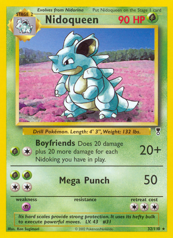 Nidoqueen 32/110 Rare | Legendary Collection | Pokemon Card