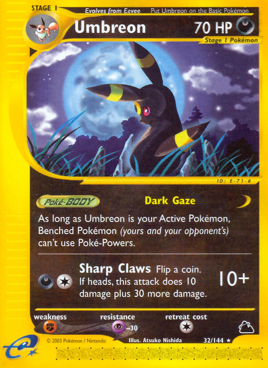 Umbreon 32/144 Rare | Skyridge | Pokemon Card