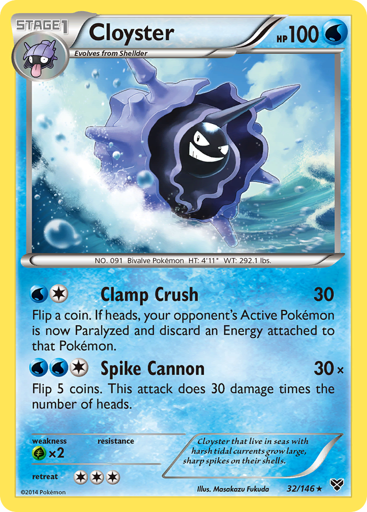 Cloyster 32/146 Rare | XY | Pokemon Card