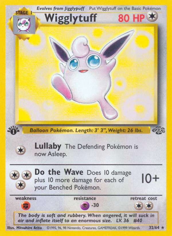 Wigglytuff 32/64 Rare | Jungle | Pokemon Card