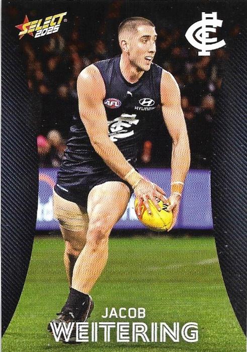 Jacob Weitering #33 Carlton Blues | 2025 Select AFL Footy Stars | Trading Card