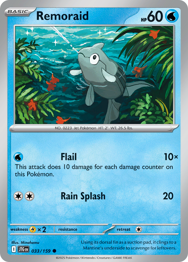 Remoraid 33/159 Common | Journey Together | Pokemon Card