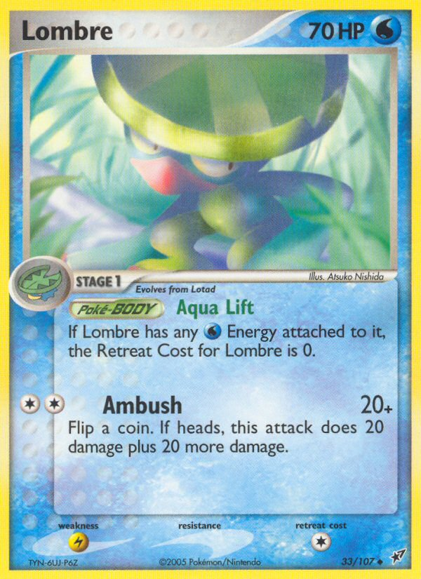 Lombre 33/107 Uncommon | Deoxys | Pokemon Card