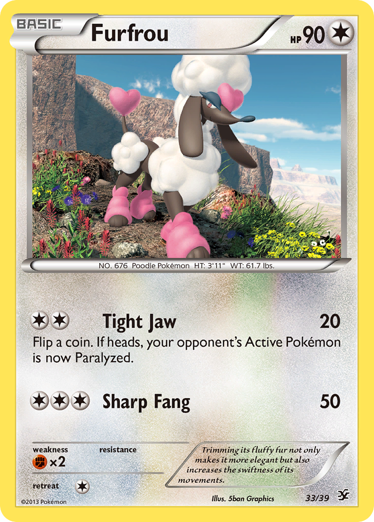 Furfrou 33/39 | Kalos Starter Set | Pokemon Card