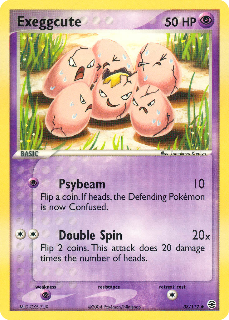 Exeggcute 33/112 Uncommon | FireRed & LeafGreen | Pokemon Card
