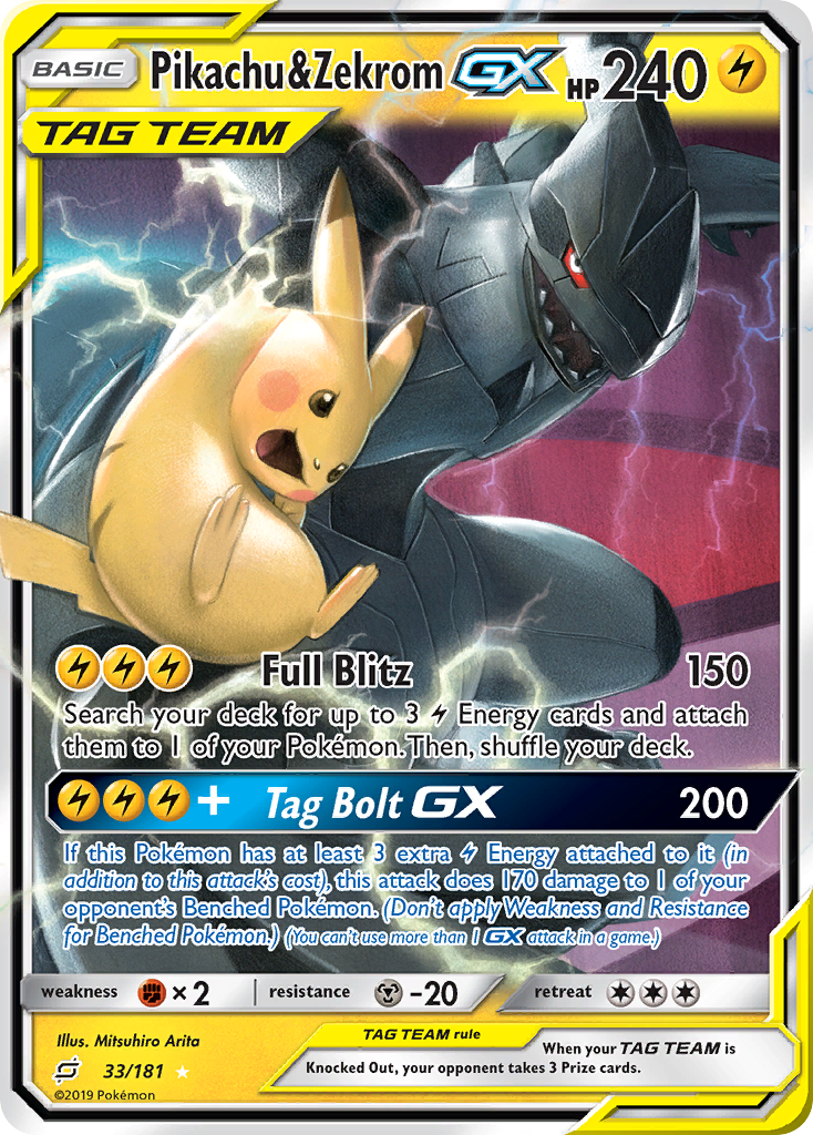 Buy Pikachu & Zekrom GX | Team Up | Pokemon Card Australia  Brickheads  Collectables