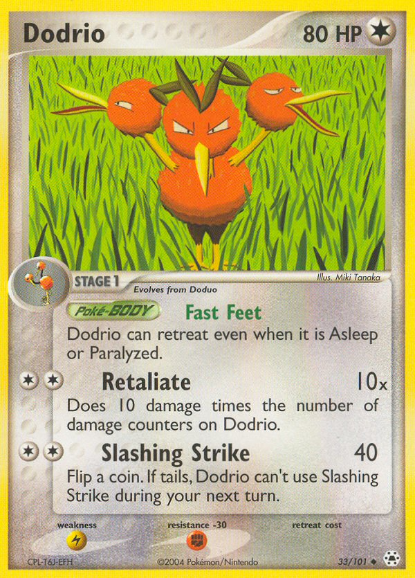 Dodrio 33/101 Uncommon | Hidden Legends | Pokemon Card