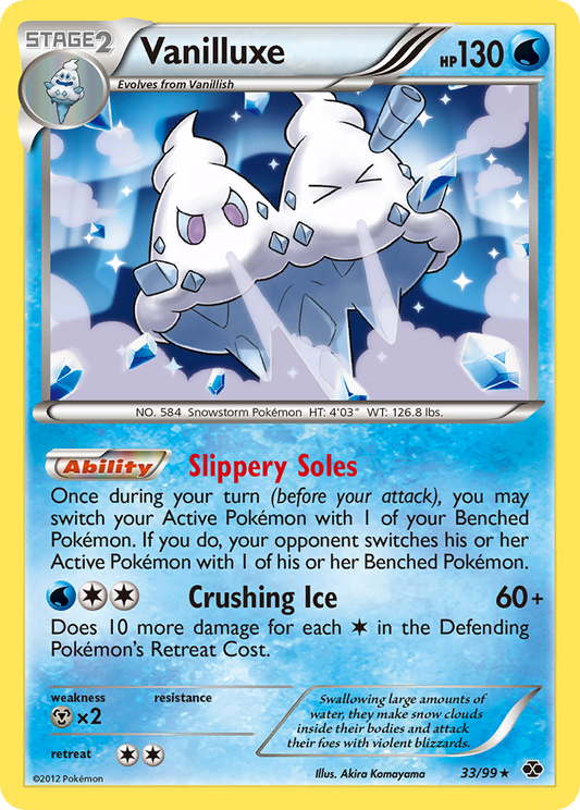 Vanilluxe 33/99 Rare Holo | Next Destinies | Pokemon Card
