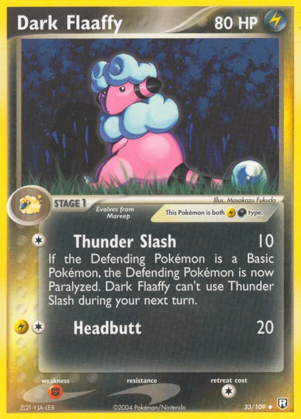 Dark Flaaffy 33/109 Uncommon | Team Rocket Returns | Pokemon Card
