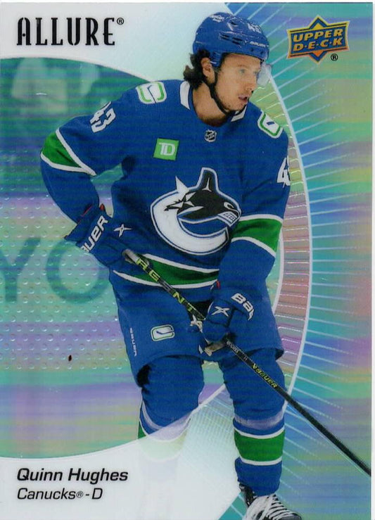 Quinn Hughes #34 Vancouver Canucks | 2023-24 Upper Deck Allure | NHL Trading Card