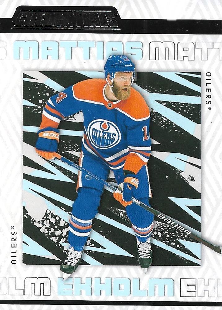 Mattias Ekholm #34 Edmonton Oilers | 2023-24 Upper Deck Credentials | NHL Trading Card