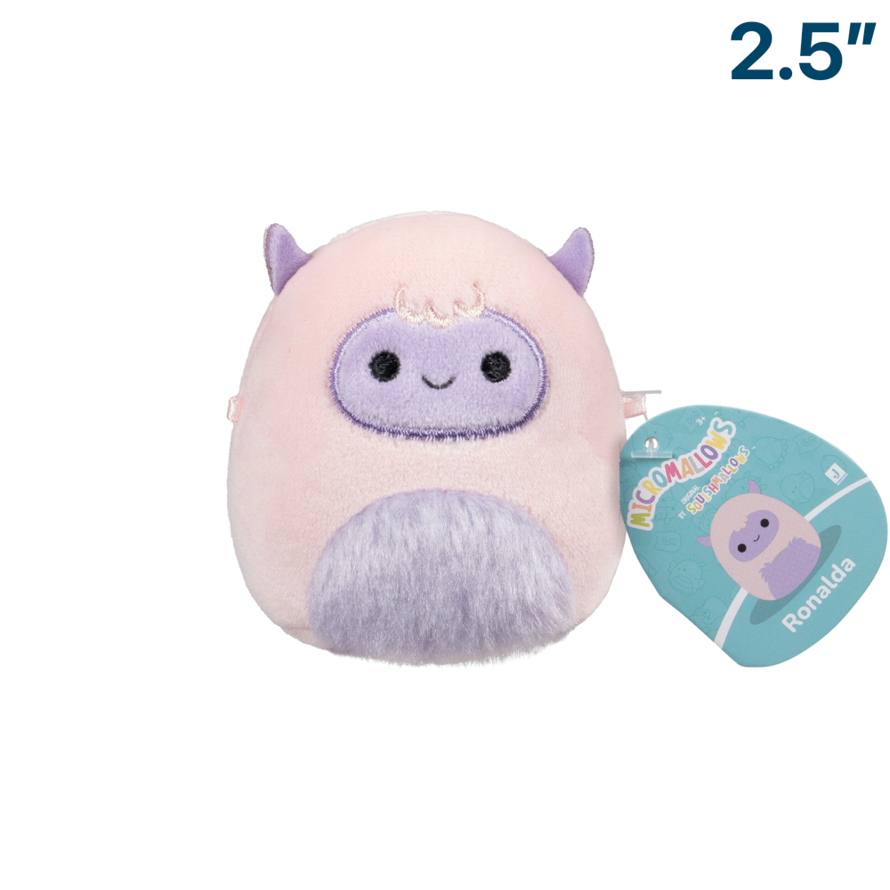 Ronalda the Pink Purple Yeti ~ 2.5" Micromallows Series 2 Squishmallow Plush