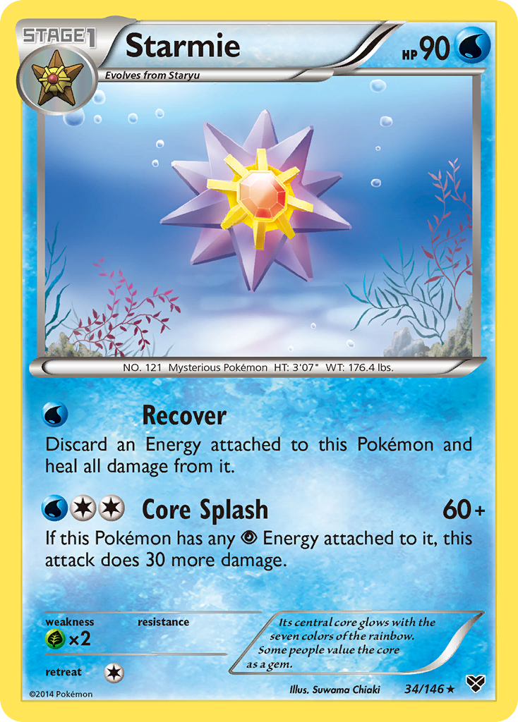 Starmie 34/146 Rare | XY | Pokemon Card