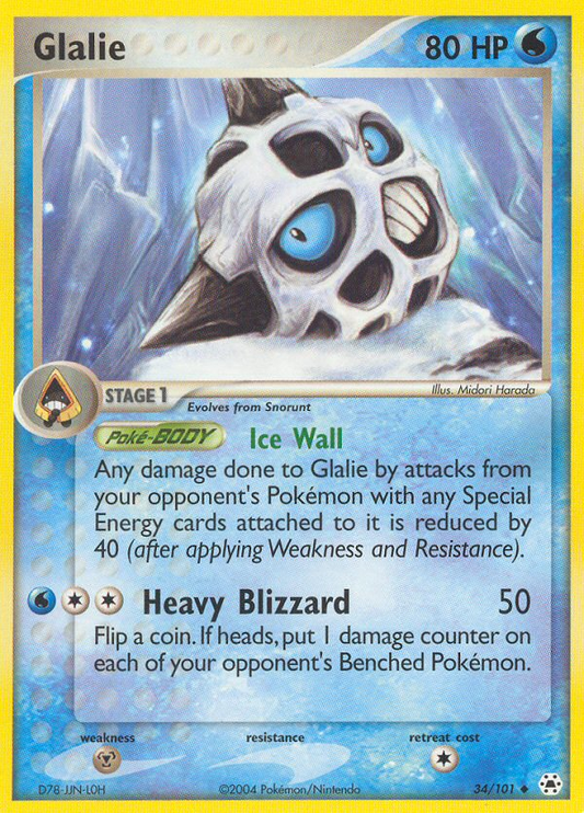 Glalie 34/101 Uncommon | Hidden Legends | Pokemon Card