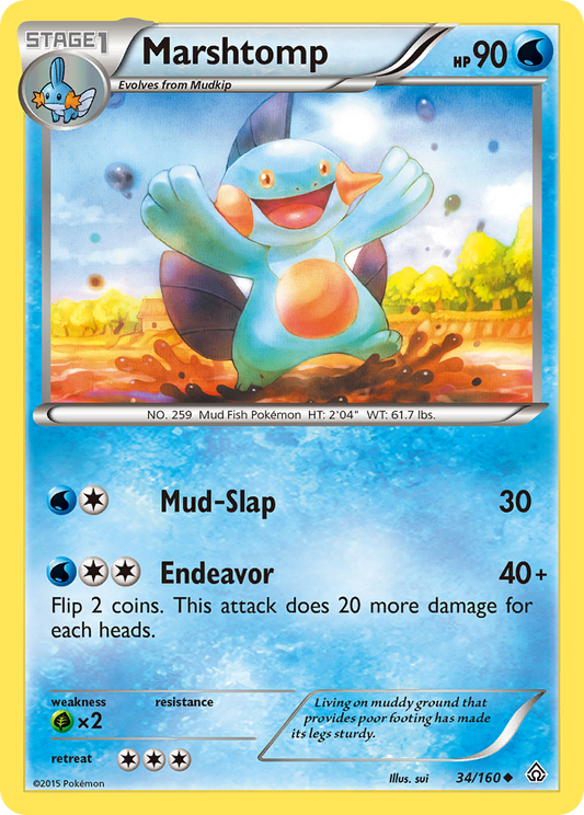 Marshtomp 34/160 Uncommon | Primal Clash | Pokemon Card