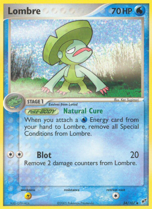 Lombre 34/107 Uncommon | Deoxys | Pokemon Card