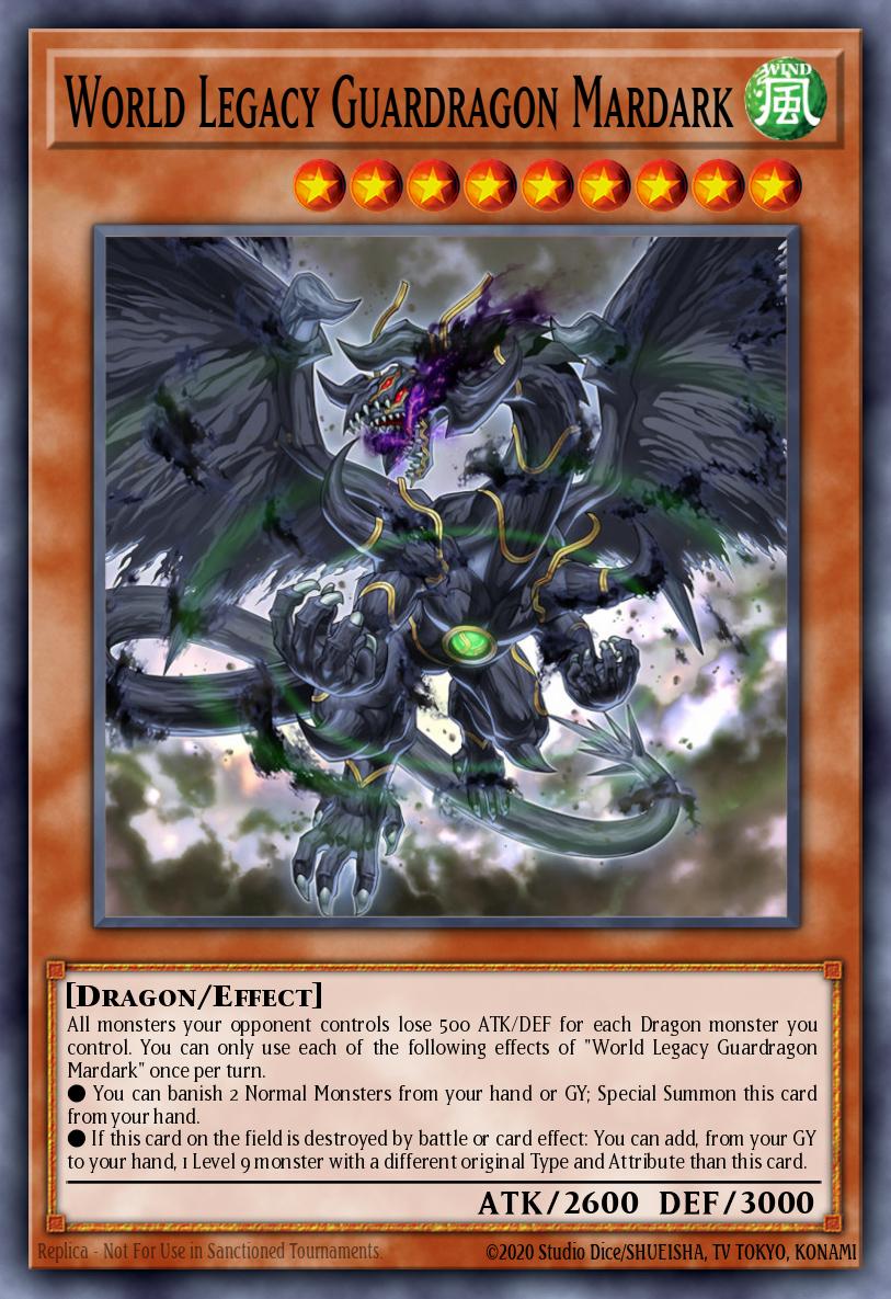 yugioh guardragon cards World Legacy Guardragon Mardark - DANE-EN018 Rare