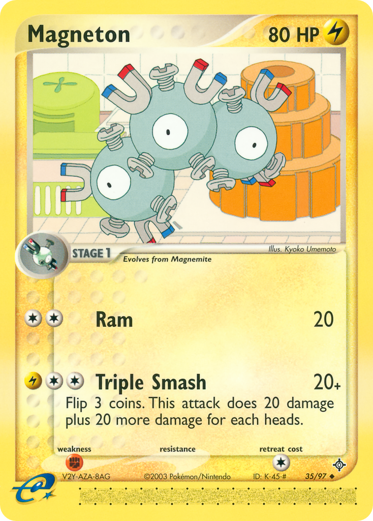 Magneton 35/97 Uncommon | Dragon | Pokemon Card